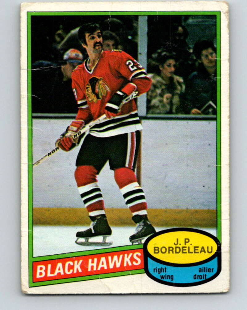 1980-81 O-Pee-Chee #339 J.P. Bordeleau Chicago Blackhawks V40513