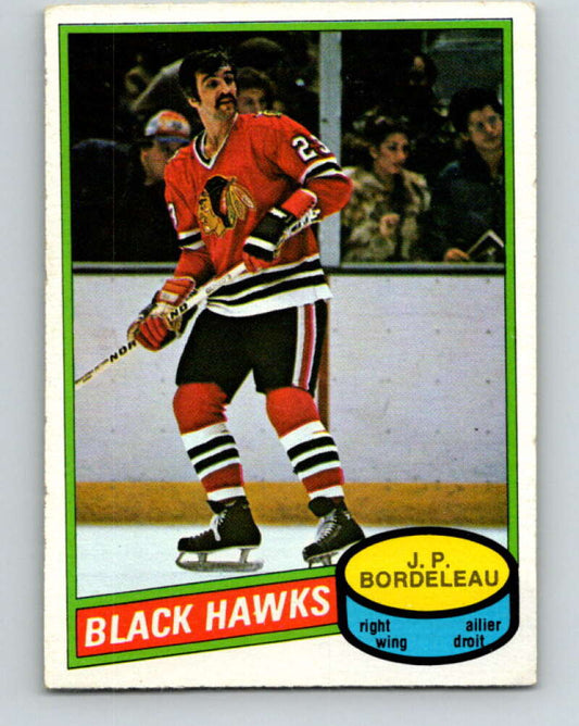 1980-81 O-Pee-Chee #339 J.P. Bordeleau  Chicago Blackhawks  V40514