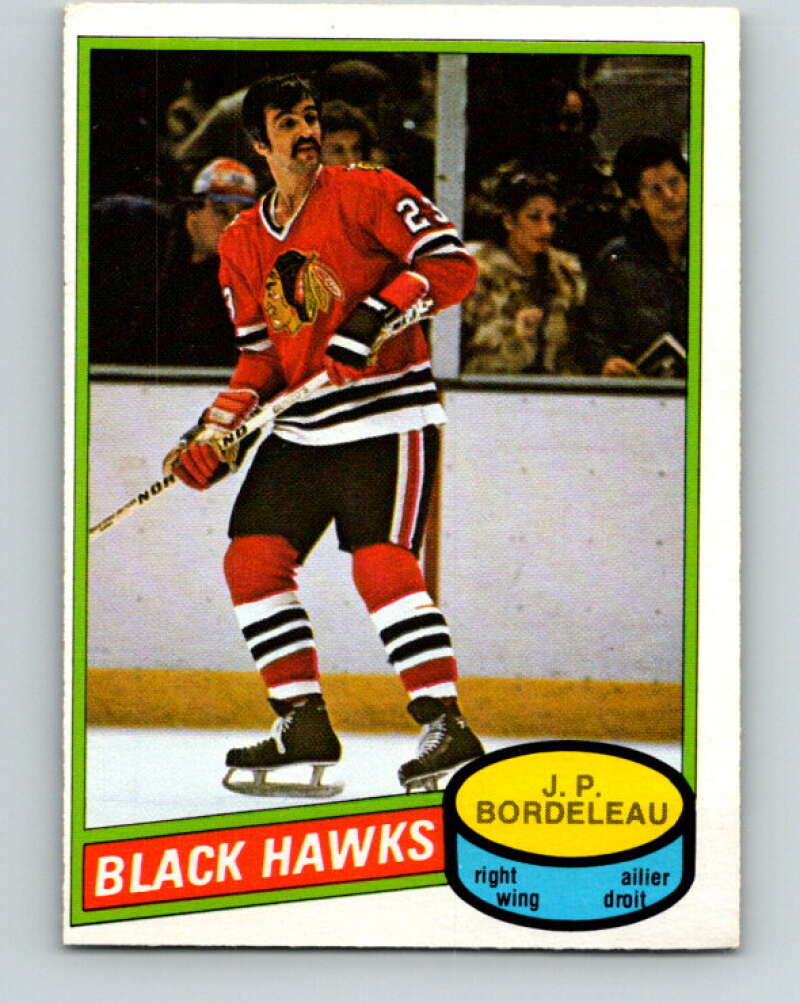 1980-81 O-Pee-Chee #339 J.P. Bordeleau Chicago Blackhawks V40515
