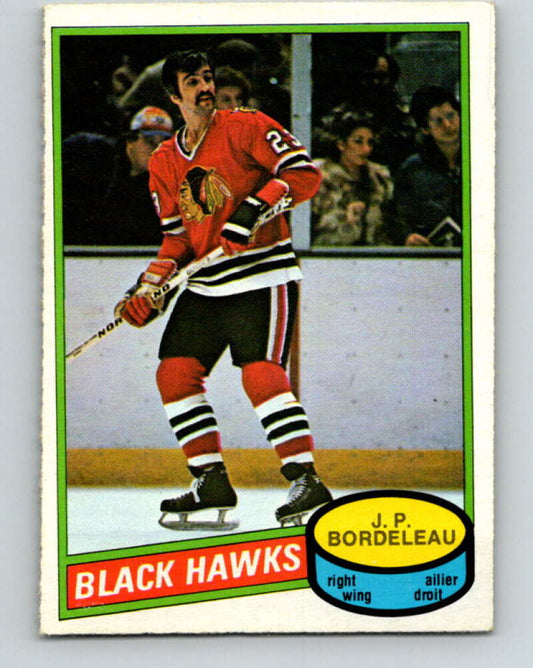 1980-81 O-Pee-Chee #339 J.P. Bordeleau  Chicago Blackhawks  V40516