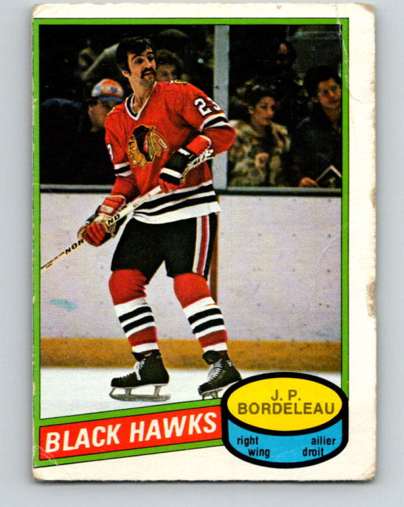 1980-81 O-Pee-Chee #339 J.P. Bordeleau Chicago Blackhawks V40518