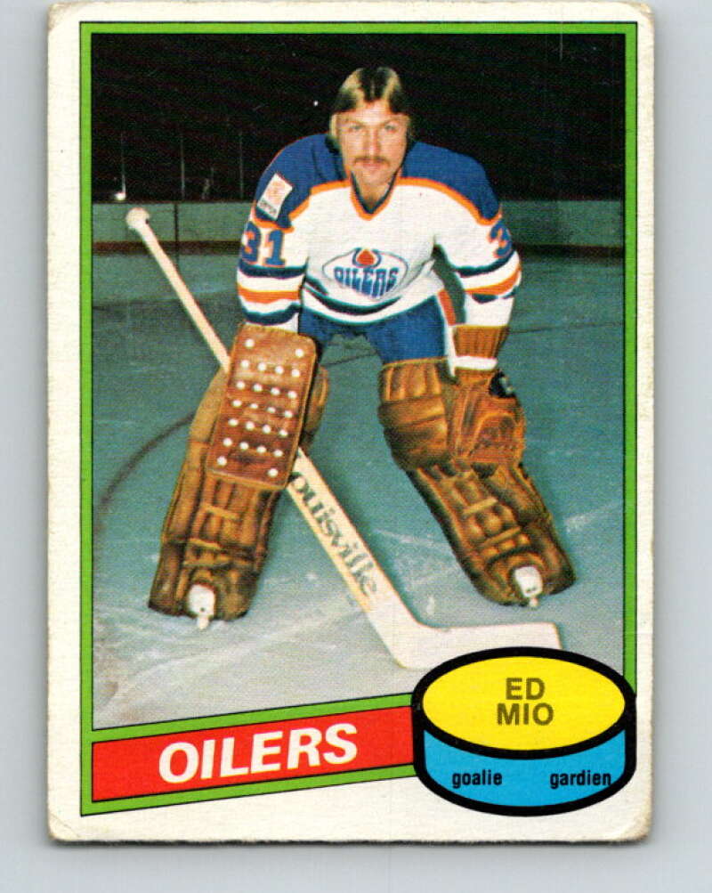 1980-81 O-Pee-Chee #341 Eddie Mio RC Rookie Edmonton Oilers V40525