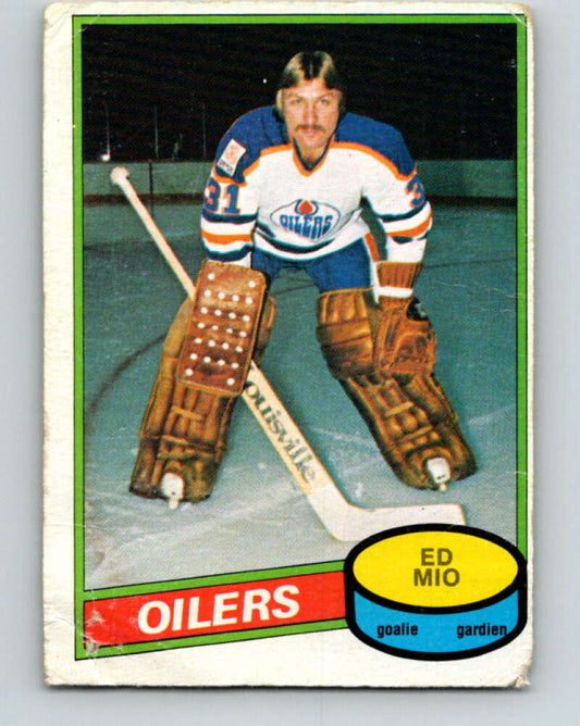 1980-81 O-Pee-Chee #341 Eddie Mio  RC Rookie Edmonton Oilers  V40526