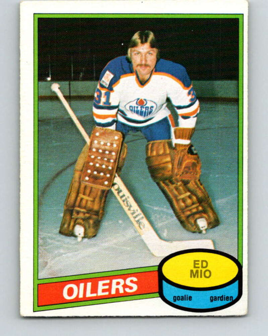 1980-81 O-Pee-Chee #341 Eddie Mio  RC Rookie Edmonton Oilers  V40532