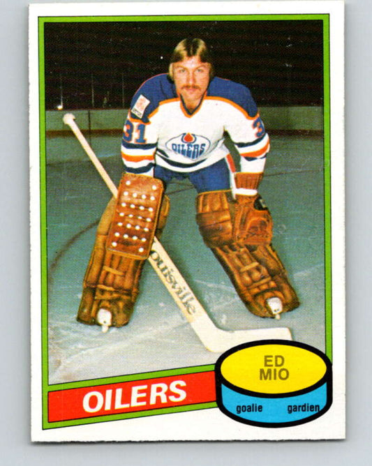1980-81 O-Pee-Chee #341 Eddie Mio  RC Rookie Edmonton Oilers  V40536