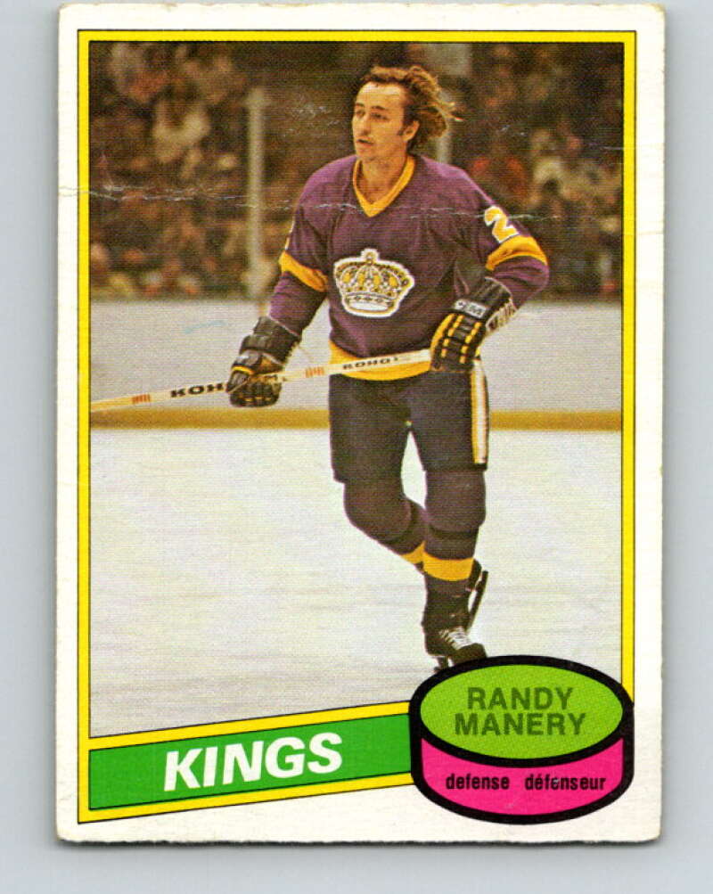 1980-81 O-Pee-Chee #342 Randy Manery Los Angeles Kings V40539