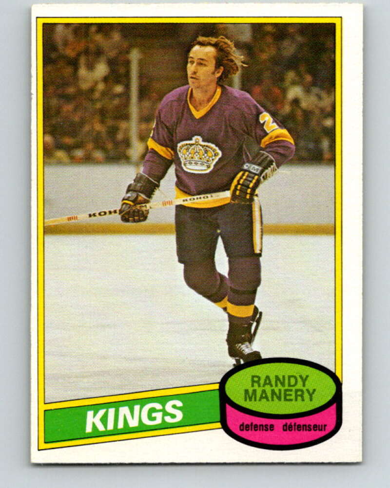 1980-81 O-Pee-Chee #342 Randy Manery Los Angeles Kings V40541