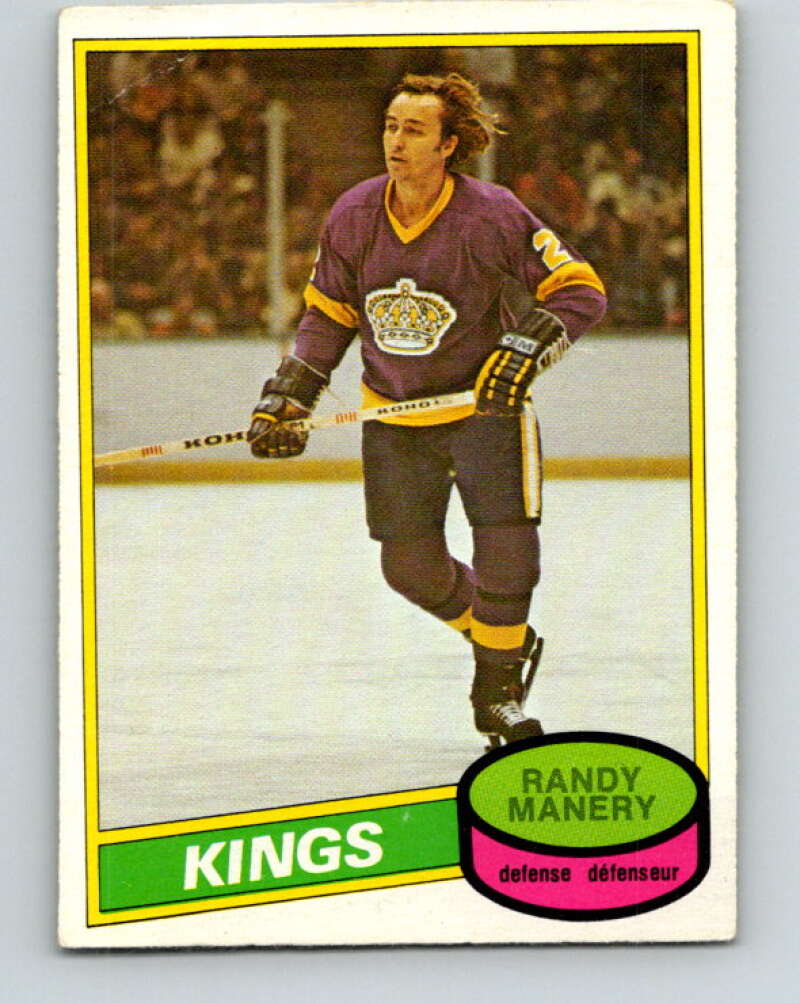 1980-81 O-Pee-Chee #342 Randy Manery Los Angeles Kings V40546