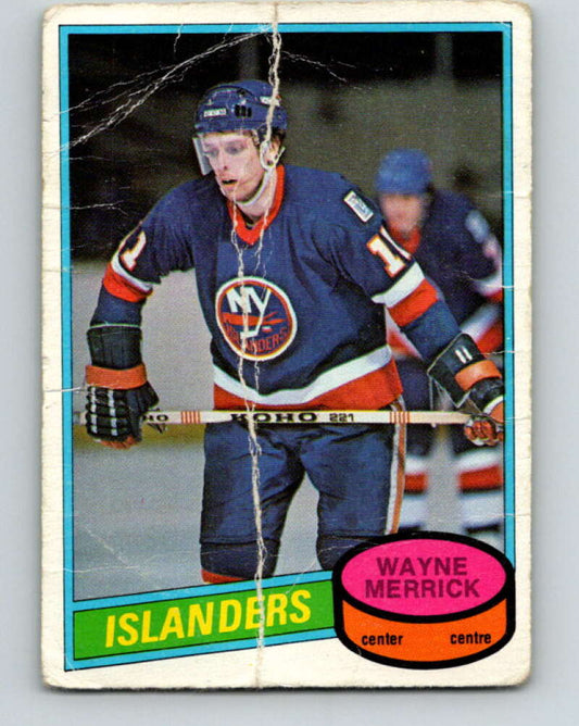 1980-81 O-Pee-Chee #345 Wayne Merrick  New York Islanders  V40557