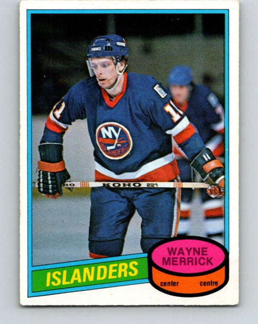 1980-81 O-Pee-Chee #345 Wayne Merrick  New York Islanders  V40558