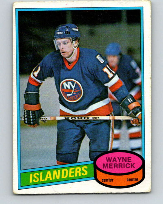 1980-81 O-Pee-Chee #345 Wayne Merrick  New York Islanders  V40559