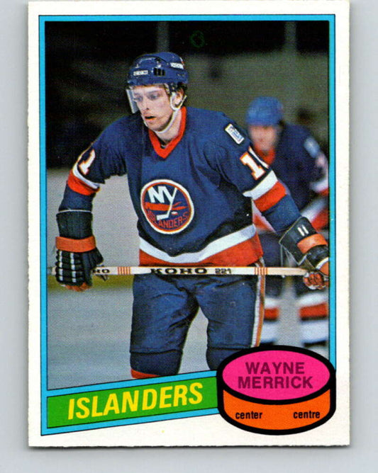 1980-81 O-Pee-Chee #345 Wayne Merrick  New York Islanders  V40560