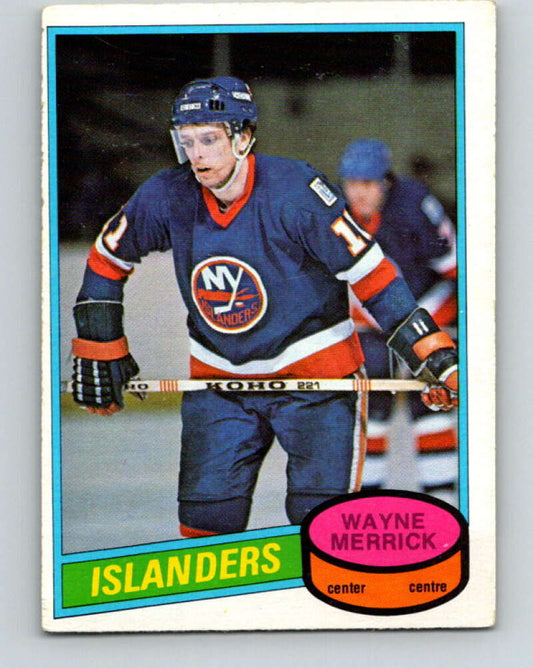 1980-81 O-Pee-Chee #345 Wayne Merrick  New York Islanders  V40562