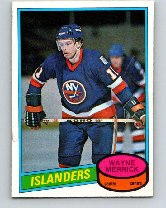 1980-81 O-Pee-Chee #345 Wayne Merrick  New York Islanders  V40563