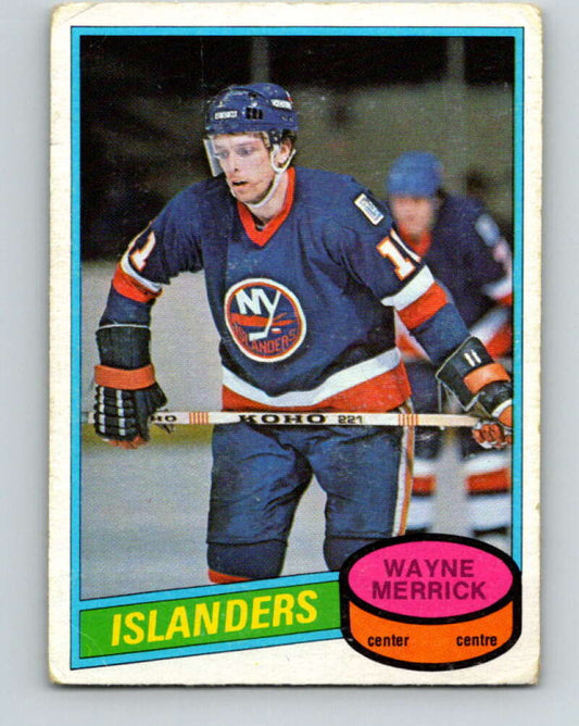1980-81 O-Pee-Chee #345 Wayne Merrick  New York Islanders  V40564
