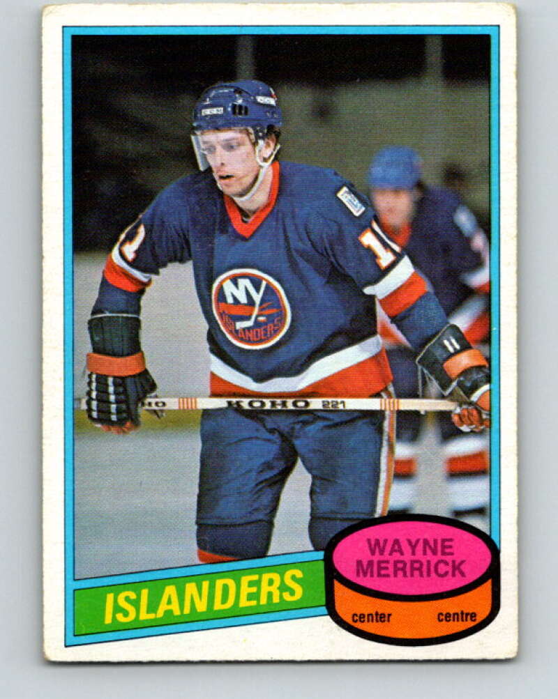 1980-81 O-Pee-Chee #345 Wayne Merrick New York Islanders V40565