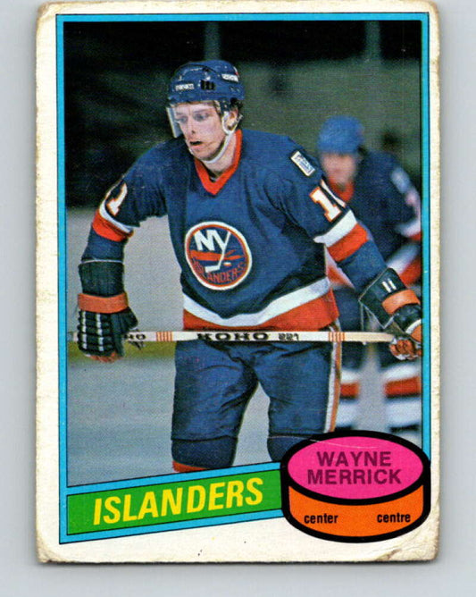 1980-81 O-Pee-Chee #345 Wayne Merrick  New York Islanders  V40566