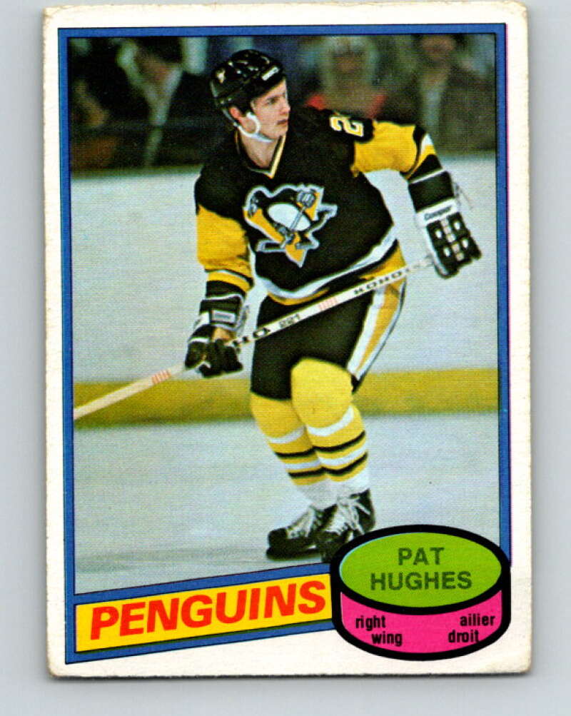 1980-81 O-Pee-Chee #347 Pat Hughes Pittsburgh Penguins V40574