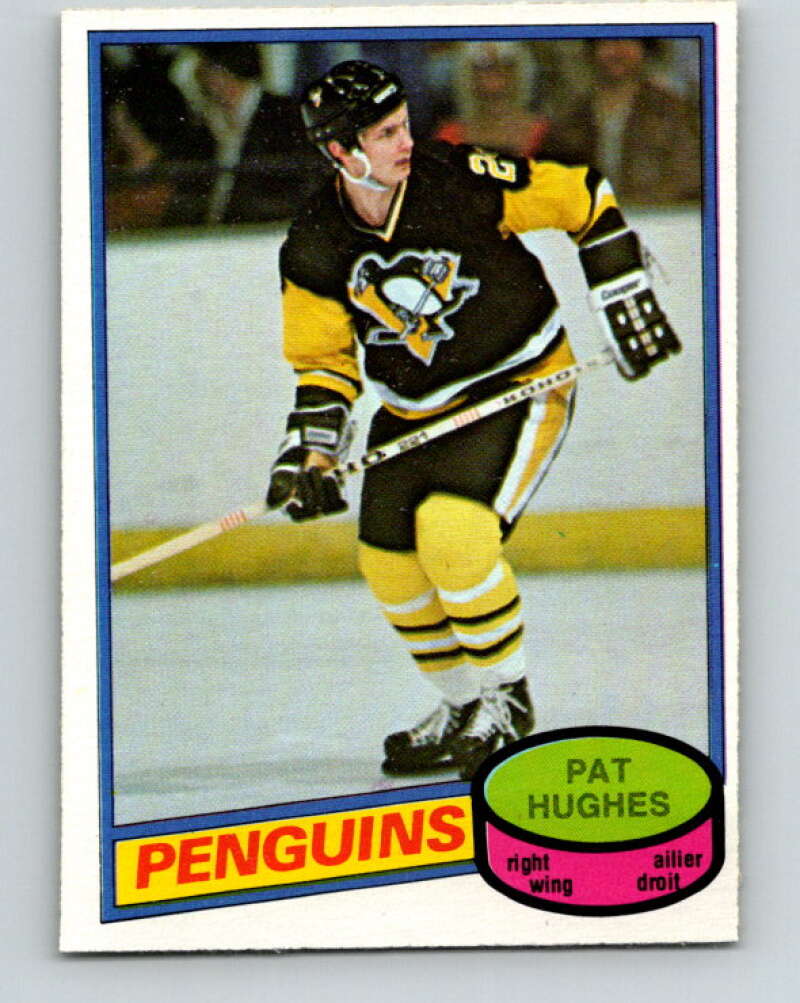 1980-81 O-Pee-Chee #347 Pat Hughes Pittsburgh Penguins V40575