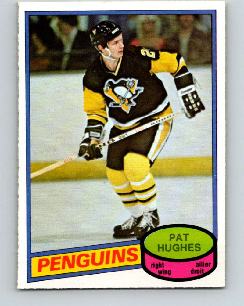 1980-81 O-Pee-Chee #347 Pat Hughes Pittsburgh Penguins V40578