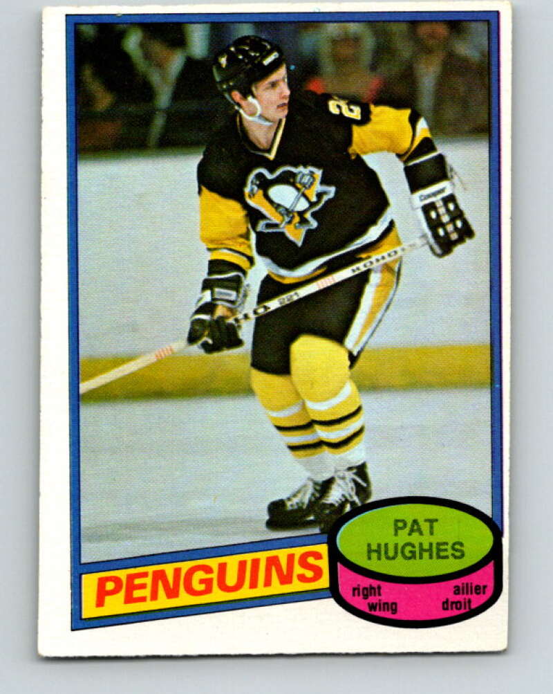 1980-81 O-Pee-Chee #347 Pat Hughes Pittsburgh Penguins V40579