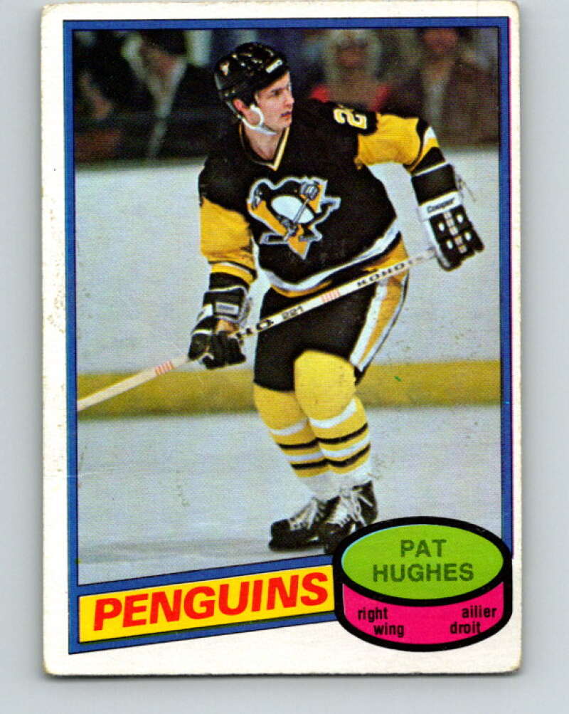 1980-81 O-Pee-Chee #347 Pat Hughes Pittsburgh Penguins V40580