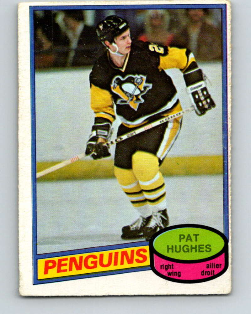 1980-81 O-Pee-Chee #347 Pat Hughes Pittsburgh Penguins V40582