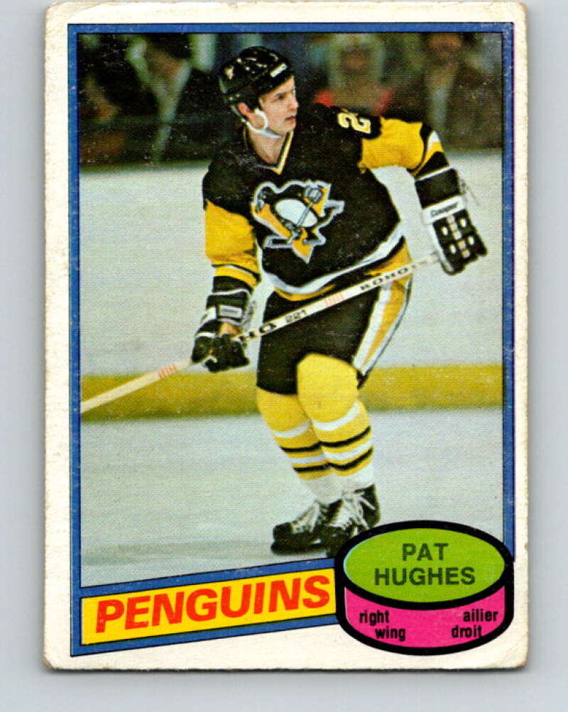 1980-81 O-Pee-Chee #347 Pat Hughes Pittsburgh Penguins V40585