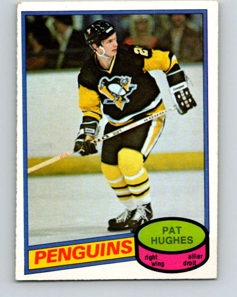 1980-81 O-Pee-Chee #347 Pat Hughes Pittsburgh Penguins V40586