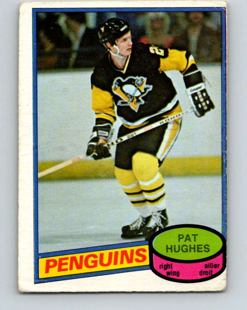 1980-81 O-Pee-Chee #347 Pat Hughes Pittsburgh Penguins V40589