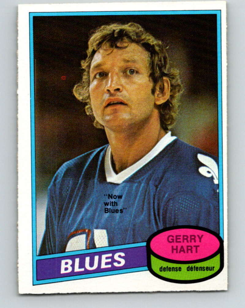 1980-81 O-Pee-Chee #349 Gerry Hart St. Louis Blues V40600