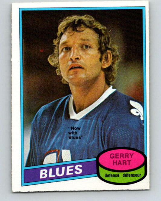 1980-81 O-Pee-Chee #349 Gerry Hart  St. Louis Blues  V40600
