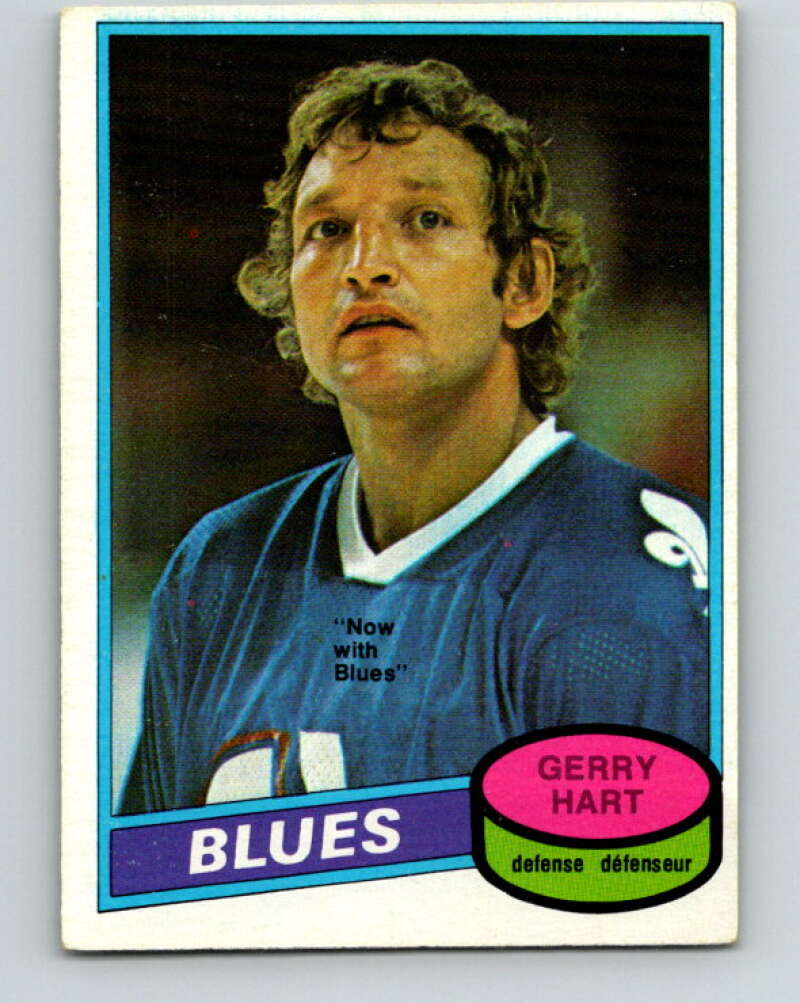 1980-81 O-Pee-Chee #349 Gerry Hart St. Louis Blues V40602