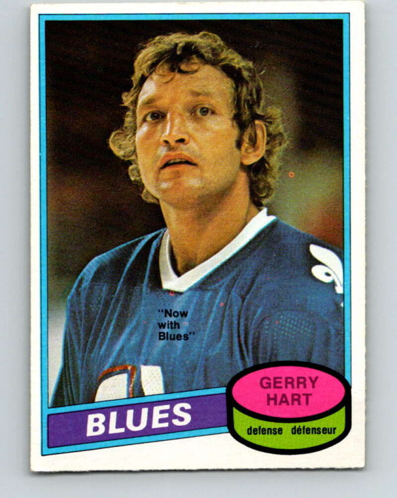 1980-81 O-Pee-Chee #349 Gerry Hart St. Louis Blues V40603