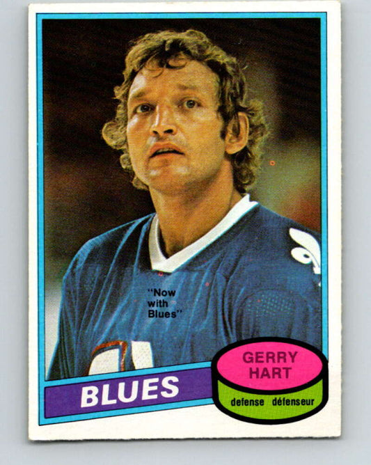 1980-81 O-Pee-Chee #349 Gerry Hart  St. Louis Blues  V40603