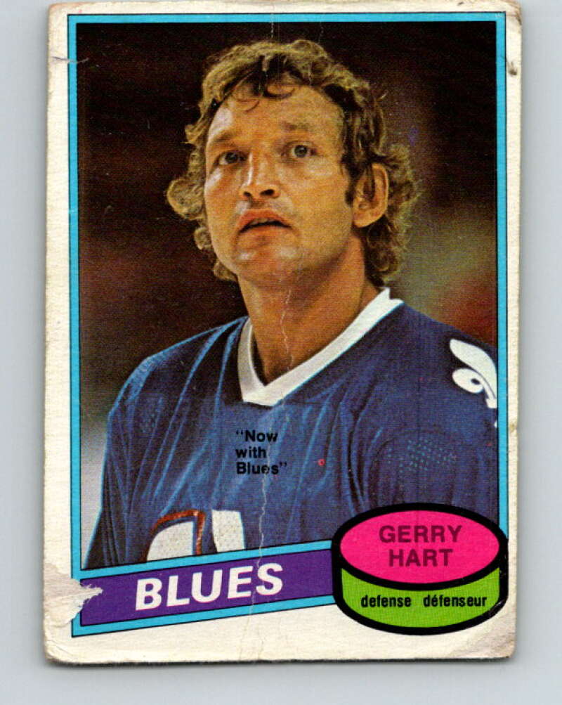1980-81 O-Pee-Chee #349 Gerry Hart St. Louis Blues V40604