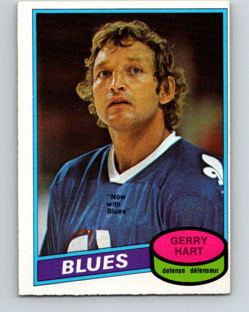 1980-81 O-Pee-Chee #349 Gerry Hart St. Louis Blues V40605