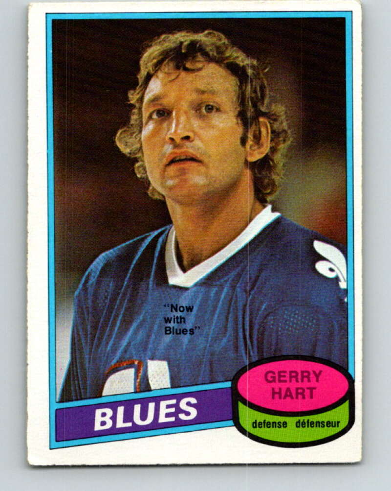 1980-81 O-Pee-Chee #349 Gerry Hart St. Louis Blues V40607