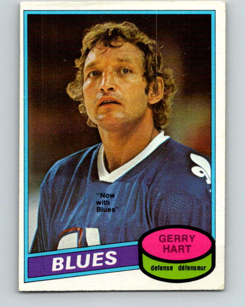 1980-81 O-Pee-Chee #349 Gerry Hart St. Louis Blues V40608