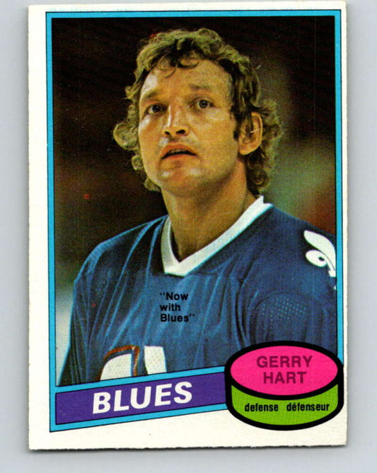 1980-81 O-Pee-Chee #349 Gerry Hart  St. Louis Blues  V40609