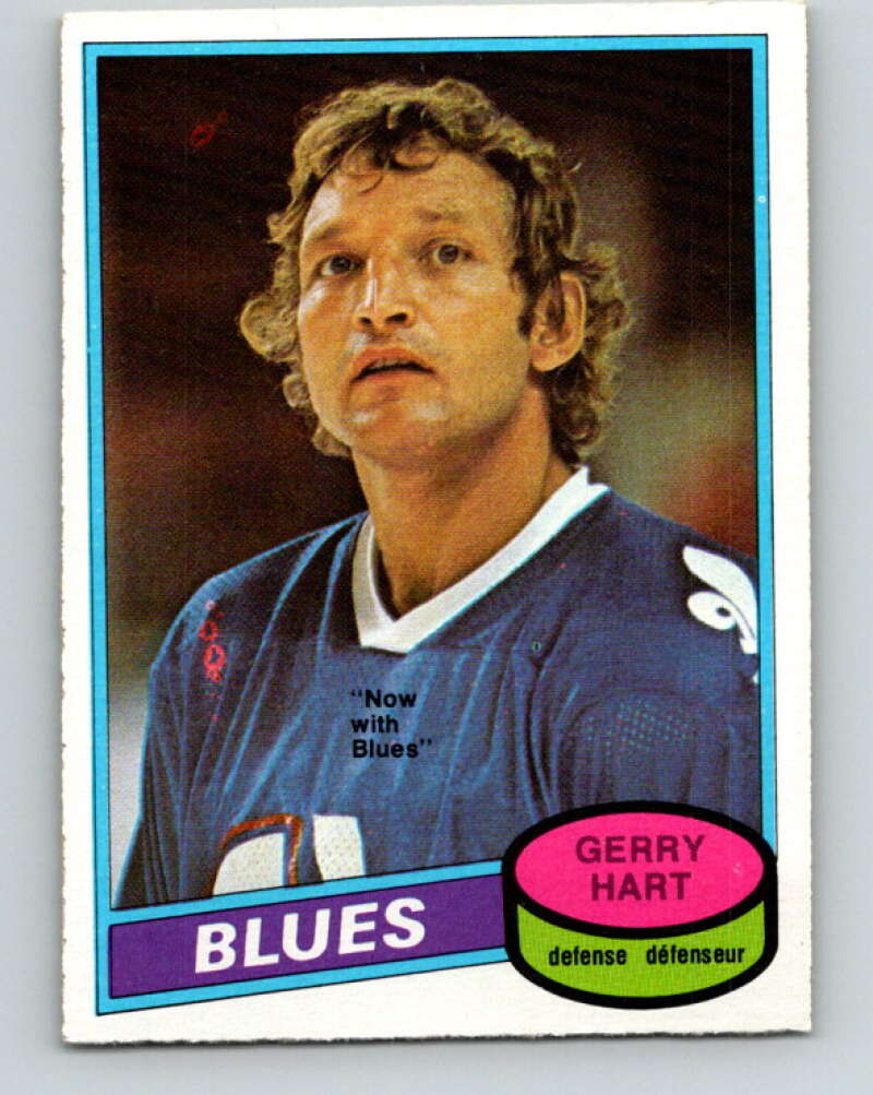 1980-81 O-Pee-Chee #349 Gerry Hart St. Louis Blues V40610