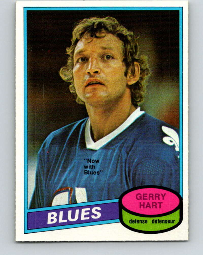 1980-81 O-Pee-Chee #349 Gerry Hart St. Louis Blues V40611
