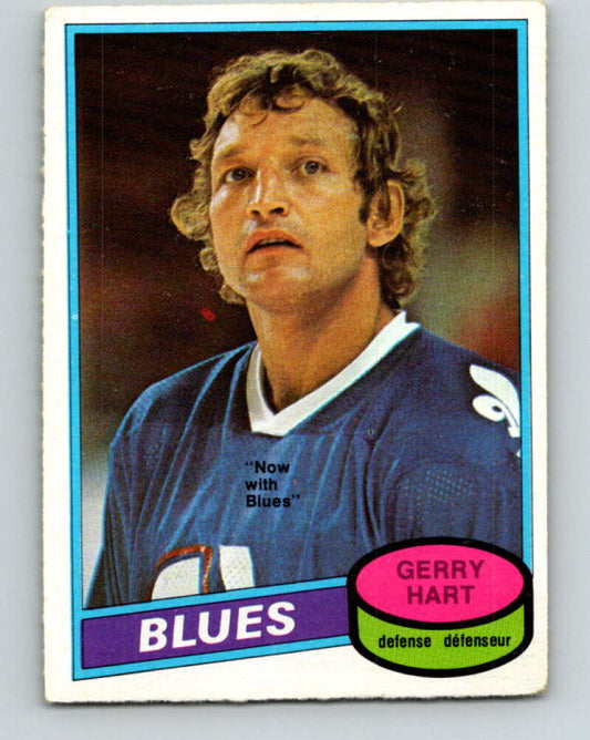 1980-81 O-Pee-Chee #349 Gerry Hart  St. Louis Blues  V40612