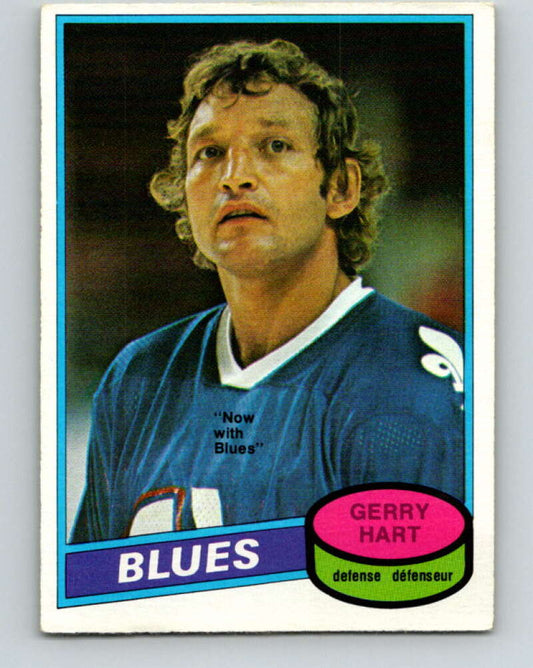 1980-81 O-Pee-Chee #349 Gerry Hart  St. Louis Blues  V40613