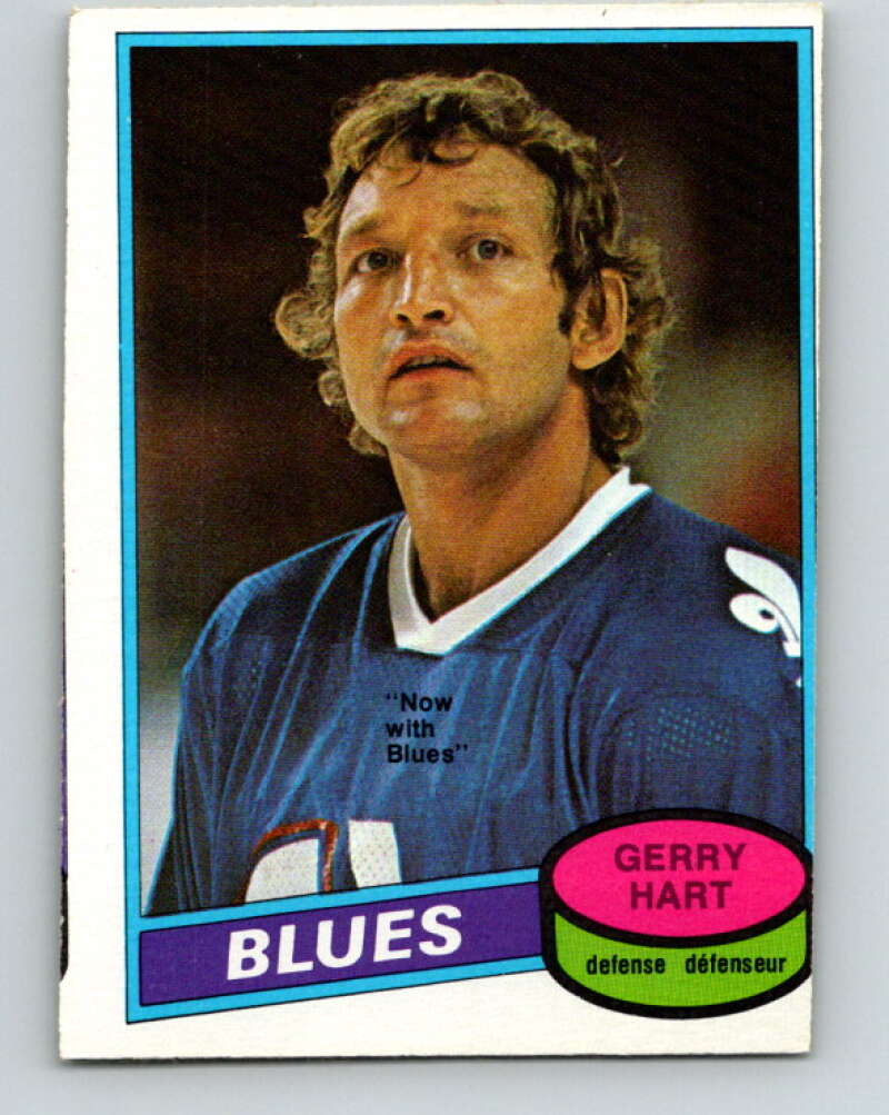 1980-81 O-Pee-Chee #349 Gerry Hart St. Louis Blues V40614