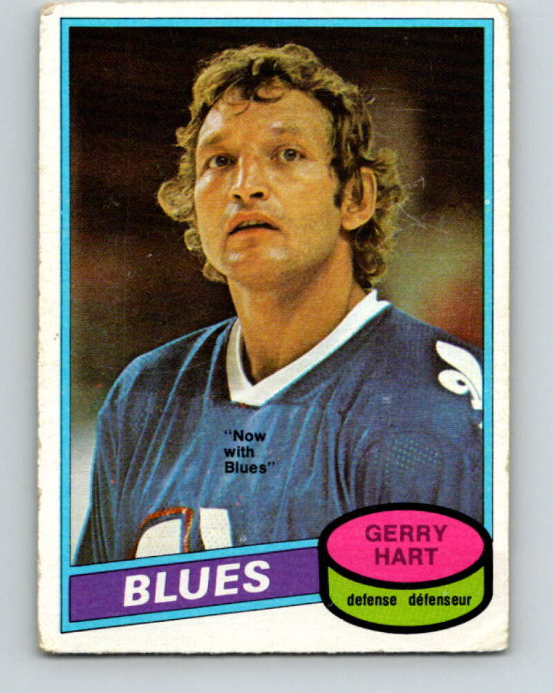 1980-81 O-Pee-Chee #349 Gerry Hart St. Louis Blues V40615