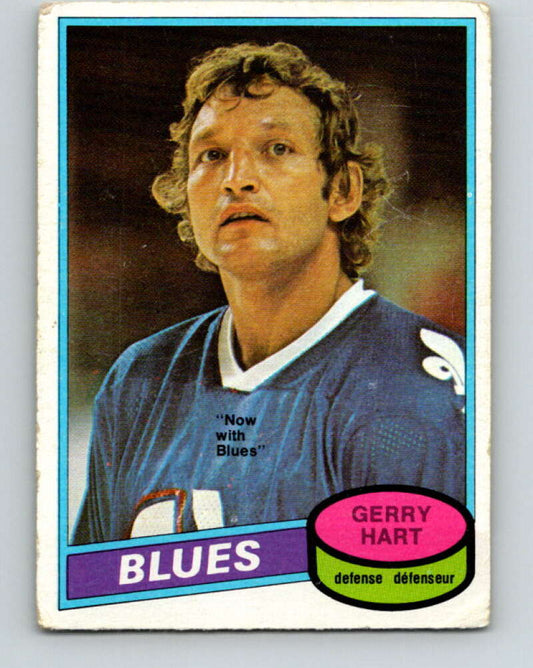 1980-81 O-Pee-Chee #349 Gerry Hart  St. Louis Blues  V40615