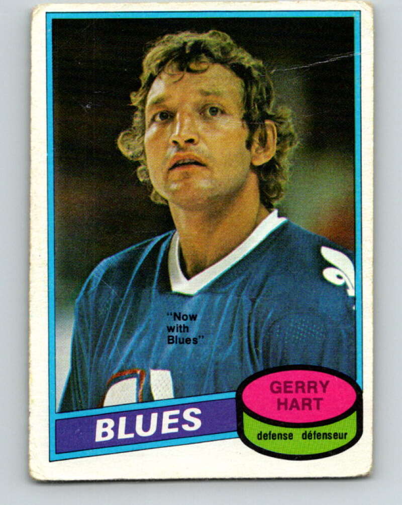 1980-81 O-Pee-Chee #349 Gerry Hart St. Louis Blues V40616