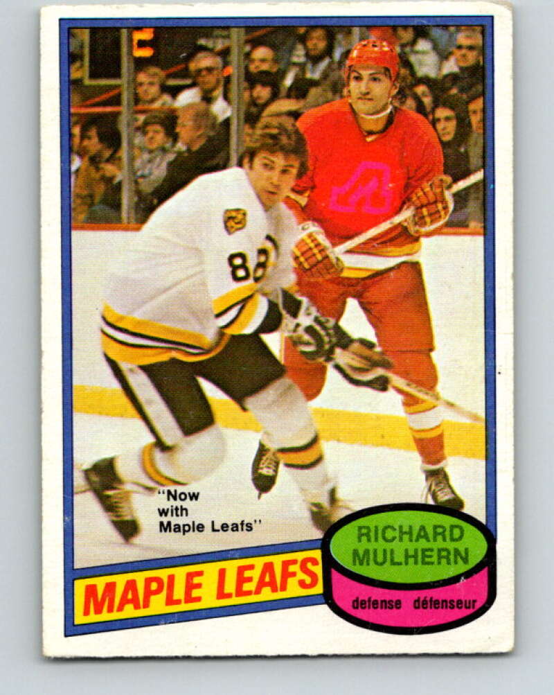 1980-81 O-Pee-Chee #350 Richard Mulhern Toronto Maple Leafs V40618
