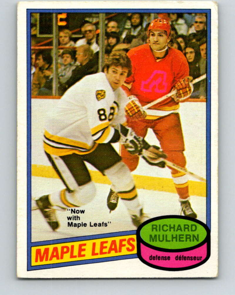 1980-81 O-Pee-Chee #350 Richard Mulhern Toronto Maple Leafs V40619